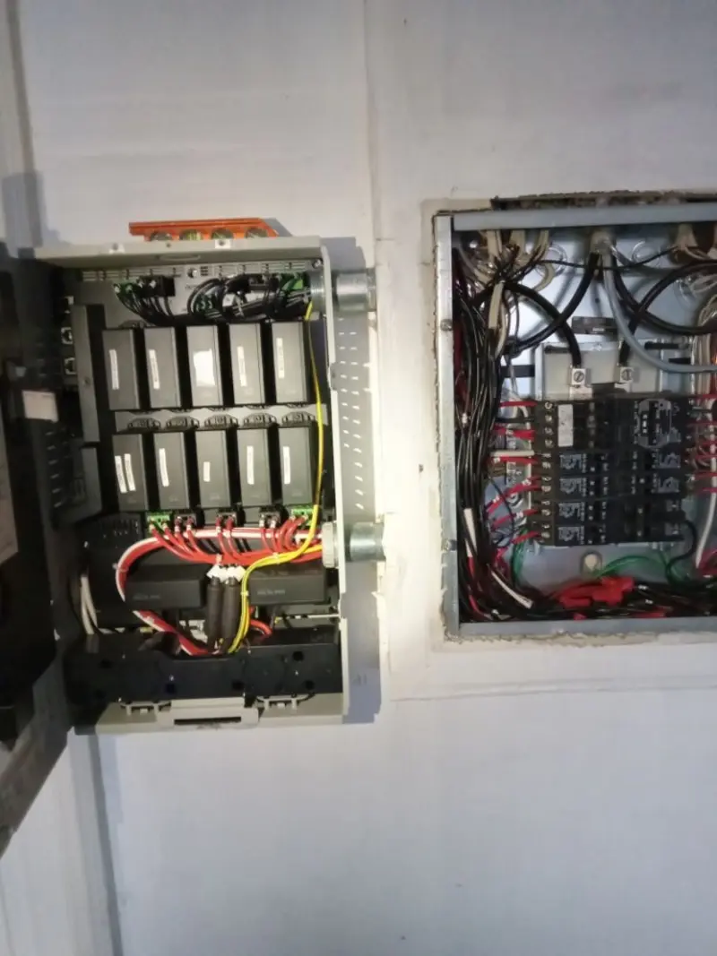 Electrical panel upgrade completed for Landscape Lighting Installation in Barbecue